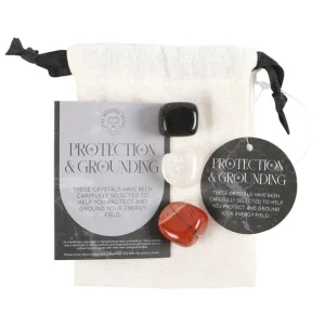 Protection & Grounding Healing Crystal Set -suojaavat kivet setti