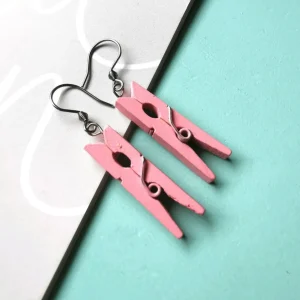Puiset korvakorut, Pink Clothes Peg