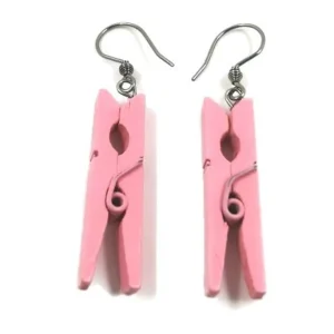Puiset korvakorut, Pink Clothes Peg