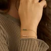 Rannekoru, BOHM PARIS | Bracelet Honoré -siro vihreä kristallirannekoru