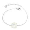 Rannekoru, BOHM PARIS | Bracelet Bea -opaalinhohtoinen valkoinen/hopea