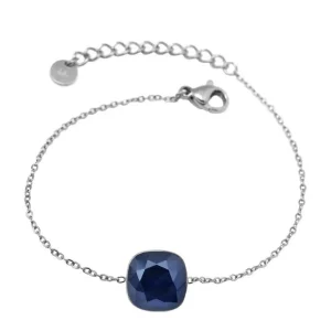 Rannekoru, BOHM PARIS | Bracelet Bea -tummansininen/hopea