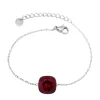 Rannekoru, BOHM PARIS | Bracelet Bea -rubiininpunainen/hopea