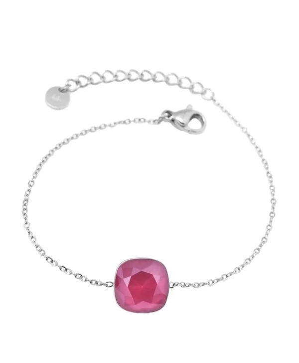 Rannekoru, BOHM PARIS | Bracelet Bea -ruusunpunainen/hopea