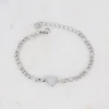 Rannekoru, BOHM PARIS | Bracelet Hans Rhodium -sydänrannekoru