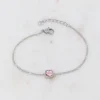 Rannekoru, BOHM PARIS | Bracelet Amael Rhodium -vintage rose