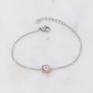 Rannekoru, BOHM PARIS | Bracelet Amael Rhodium -vintage rose