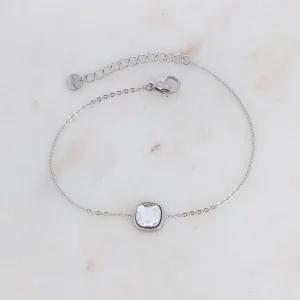 Rannekoru, BOHM PARIS | Bracelet Celine Rhodium -kirkas rannekoru