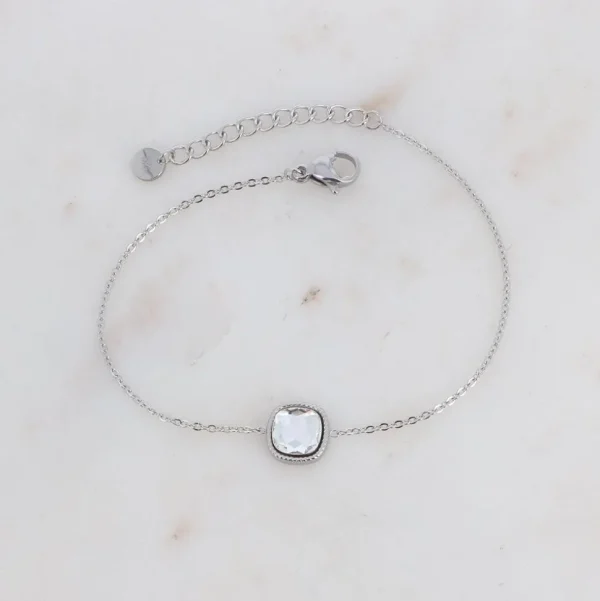 Rannekoru, BOHM PARIS | Bracelet Celine Rhodium -kirkas rannekoru