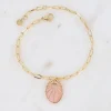 Rannekoru, BOHM PARIS | Bracelet Caméo -vaaleanpunainen/kulta