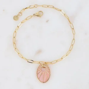Rannekoru, BOHM PARIS | Bracelet Caméo -vaaleanpunainen/kulta