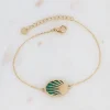 Rannekoru, BOHM PARIS | Bracelet Ovale -malachite