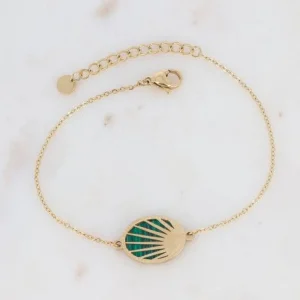 Rannekoru, BOHM PARIS | Bracelet Ovale -malachite