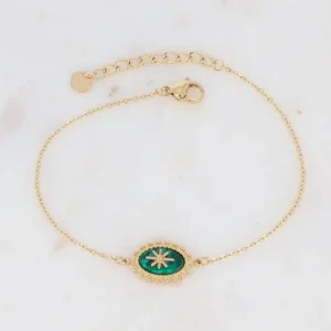 Rannekoru, BOHM PARIS | Bracelet Malina -malachite