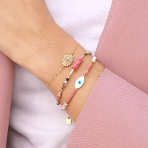 Rannekoru, BOHM PARIS | Bracelet Elody -rhodonite