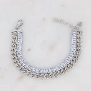 Rannekoru, BOHM PARIS | Bracelet Deannille Rhodium -kirkas rannekoru