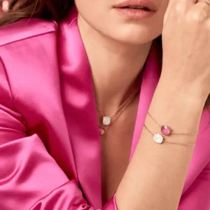 Rannekoru, BOHM PARIS | Bracelet Bea -ruusunpunainen/hopea