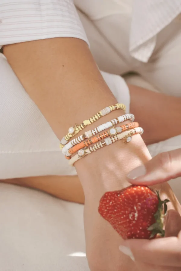 Rannekoru, BOHM PARIS | Bracelet Surf avec cristal pink