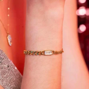 Rannekoru, BOHM PARIS | Bracelet Mirha -vihreä kristallirannekoru