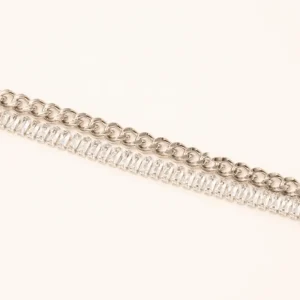 Rannekoru, BOHM PARIS | Bracelet Deannille Rhodium -kirkas rannekoru
