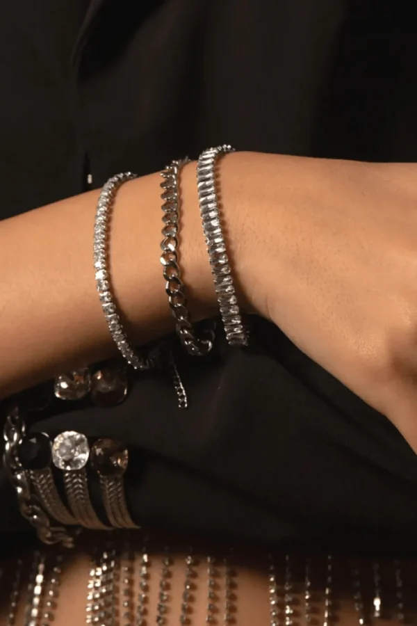 Rannekoru, BOHM PARIS | Bracelet Deannille -vihreä kristallirannekoru