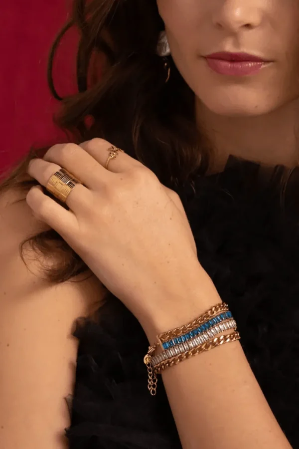 Rannekoru, BOHM PARIS | Bracelet Deannille Rhodium -kirkas rannekoru