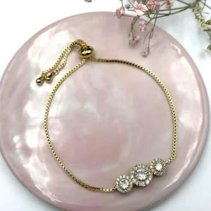 Rannekoru, FRENCH RIVIERA | Aurora Bracelet -strassirannekoru (kulta)