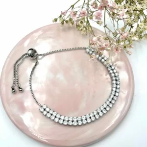 Rannekoru, FRENCH RIVIERA | Classic Bracelet -strassirannekoru (hopea)
