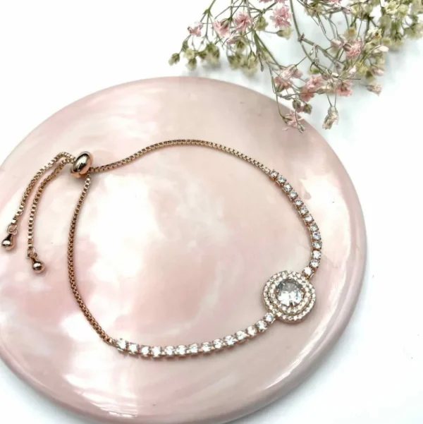 Rannekoru, FRENCH RIVIERA | Glamour Bracelet -strassirannekoru (r.kulta)