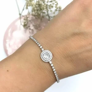 Rannekoru, FRENCH RIVIERA | Glamour Bracelet -strassirannekoru (hopea)