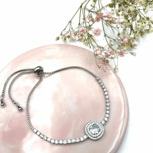 Rannekoru, FRENCH RIVIERA | Glamour Bracelet -strassirannekoru (hopea)