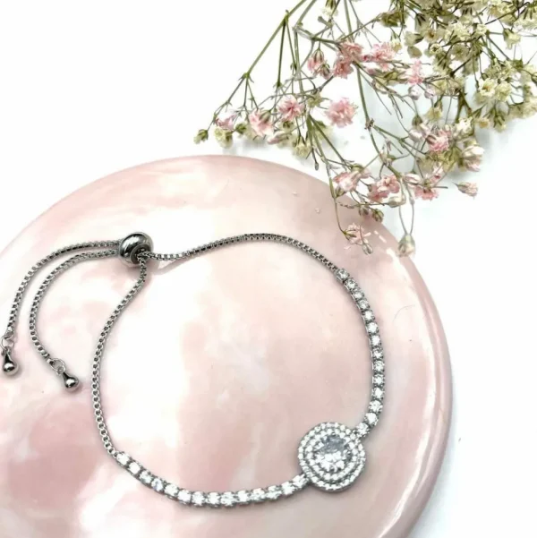 Rannekoru, FRENCH RIVIERA | Glamour Bracelet -strassirannekoru (hopea)