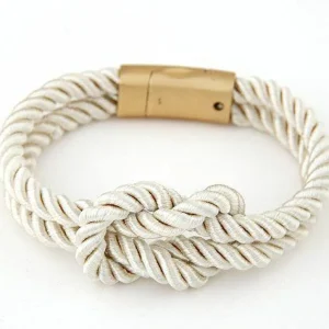 Rannekoru, FRENCH RIVIERA | Minimalistic Knot Bracelet in White