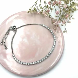 Rannekoru, FRENCH RIVIERA | Simple Bracelet -strassirannekoru (hopea)