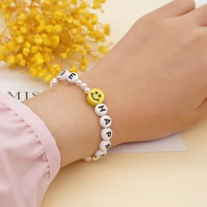 Rannekoru, FRENCH RIVIERA | Trendy Smiley Be Happy Bracelet