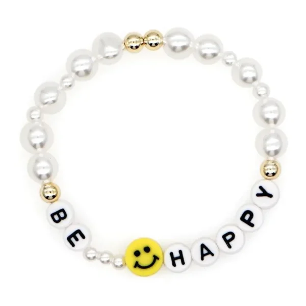Rannekoru, FRENCH RIVIERA | Trendy Smiley Be Happy Bracelet