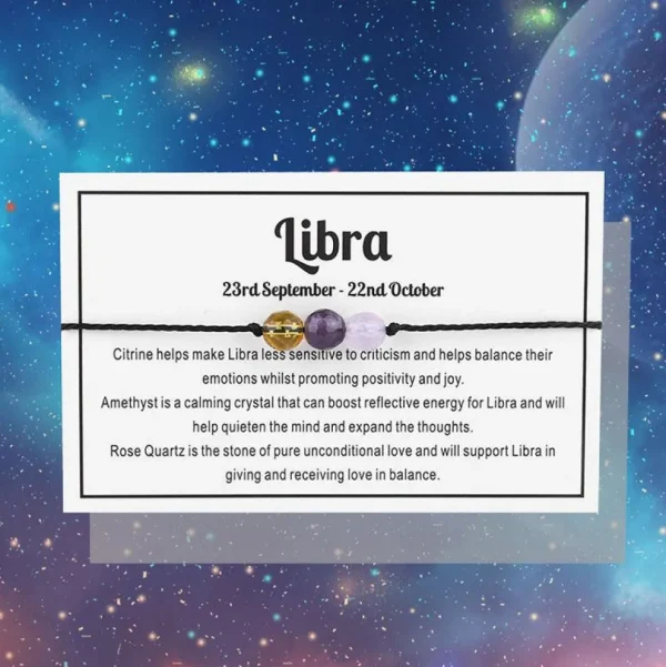 Rannekoru, Horoscope Bracelet -horoskooppikoru värillisillä kivillä