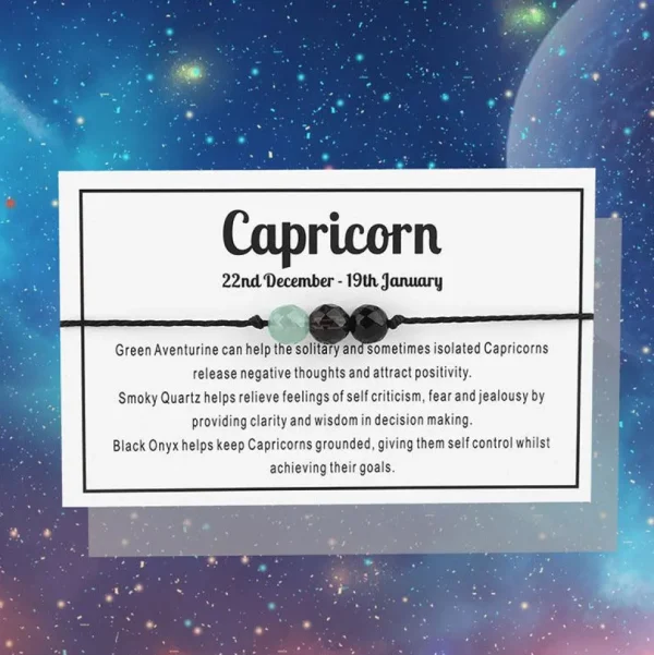 Rannekoru, Horoscope Bracelet -horoskooppikoru värillisillä kivillä