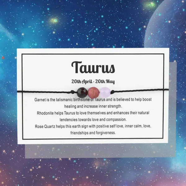 Rannekoru, Horoscope Bracelet -horoskooppikoru värillisillä kivillä