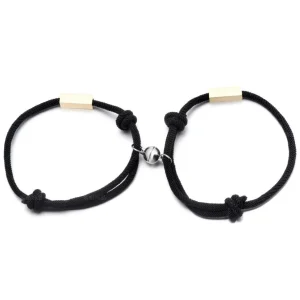 Rannekoru, Love Couple Bracelet -musta magneettirakkauskoru