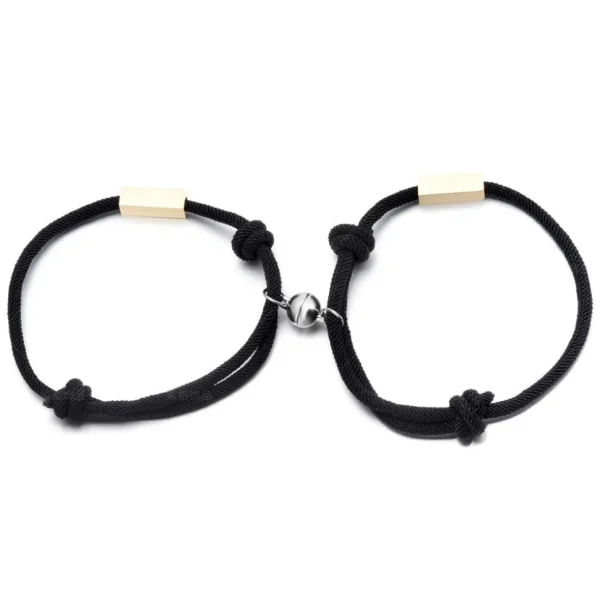 Rannekoru, Love Couple Bracelet -musta magneettirakkauskoru