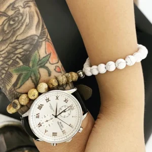 Rannekoru, Pearl Couple Bracelet with Ball -luonnonkivinen rakkauskoru