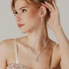 ROMANCE | Gabrielle -hopeanvärinen strassikaulakoru cubic zirconion
