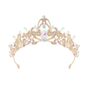 ROMANCE, Aurora -kullanvärinen tiara aurora borealis kivillä