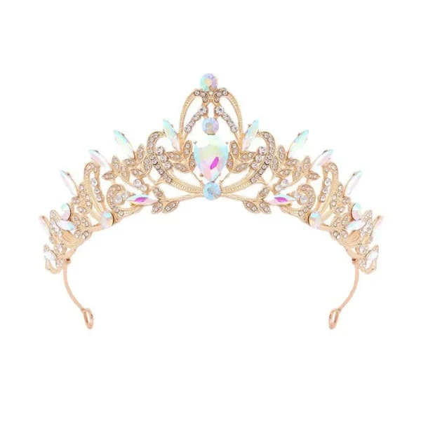 ROMANCE, Aurora -kullanvärinen tiara aurora borealis kivillä