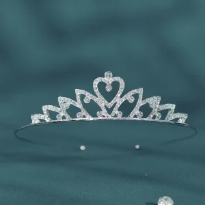 ROMANCE, Matilda -hopeanvärinen tiara kirkkailla kivillä