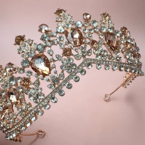 ROMANCE, Sarah -ruusukullanvärinen korkea tiara