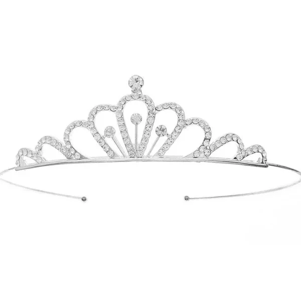 ROMANCE | Linette -hopeanvärinen kirkaskivinen tiara