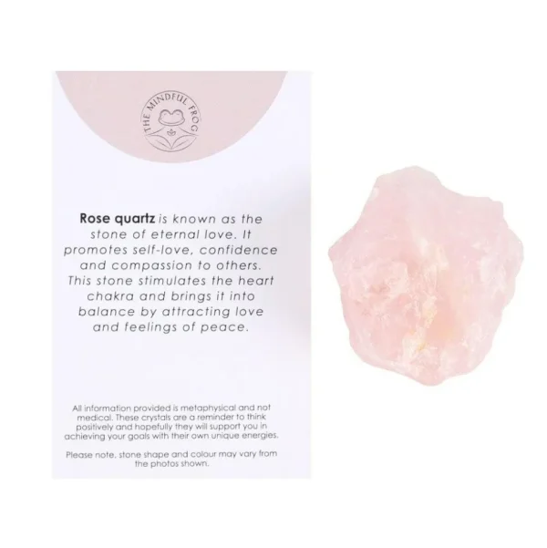 Rose Quartz Healing Rough Crystal -ruusukvartsi raakakivi