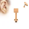 Rustokoru, traguskoru Square Rosegold -ruusukultainen labret